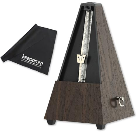 Wittner mechanisches Metronom 804k Nussbaum-Design mit keepdrum Mikrofasertuch