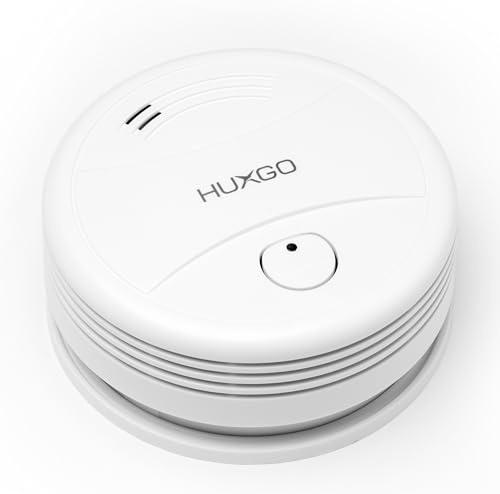 HUXGO® Détecteur de fumée WiFi HXA443 | Intelligent avec Alarme 85 DB & app Tuya | sans Fil, sur Piles, Alertes en Temps réel