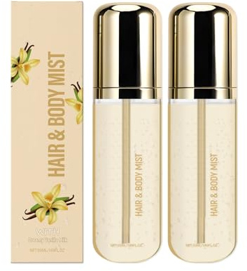 Sweet Coconut Milk Vanilla Hair & Body Fragrance Spray – Long-Lasting Lightweight Perfume Mist for Women & Men – Hydrating Spray for Skin & Hair (Vanilla,2)