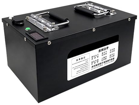 48 Volt Ebike Lithium Battery 48V 46AH 50AH 60AH Electric Motorcycle Battery with Charger for 100-2500W Fat Tire Scooter Moped Tricycle Motor(48v46ah)