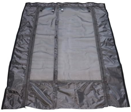 Lawnoval Mosquitera negra para furgonetas con puerta corredera, PA 420D y malla Teslin, compatible con Fiat Ducato y Ram ProMaster, fácil almacenamiento enrollable, 52.3 x 71.8 pulgadas