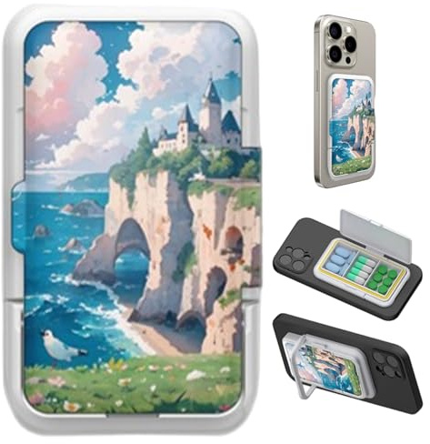 Pilulier médical portable, boîte à pilules de voyage mince avec fente pour téléphone, étui à pilules quotidien compact de 3, 7 pouces, style 3