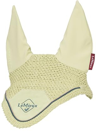 LeMieux Klassische Ohrhaube mit weichen Lycra-Ohren, eng gestrickt, gehäkelt, bequeme Passform, Sport-Pferdebekleidung, Fliegenschutz, Macaron, Größe XL