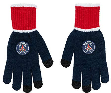 Paris Saint-Germain Herren-Handschuhe, offizielle Kollektion, Erwachsenengröße S/M blau
