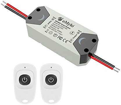 eMylo Smart WiFi Interruptor de luz RF Módulo de relé de control remoto inalámbrico 220V 1 canal Temporizador Aparato doméstico 433Mhz Soporte Alexa/Google Home Assistant por teléfono