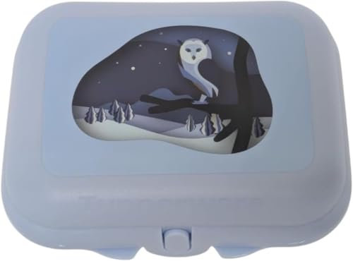 Tupperware Twin Größe 2 Brotdose Sandwichbox Kindergarten Dose (hellblau)