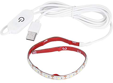 Haofy USB-Nähmaschinenlicht, 30CM/9,84ft Flexible LED-Lichtleistenleiste, Superhelle Nähstreifenleuchte 18 LEDs mit Touch-Dimmer und USB-Netzteil Für alle Nähmaschinen(6500k)