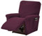 ele ELEOPTION Recliner Sofabezug, Stretch Ruhesessel Bezug, Spandex Jacquard 4-teilige Relaxsessel Bezug, Stretchhusse für Liegesessel Relaxsessel Massagesessel (Weinrot)
