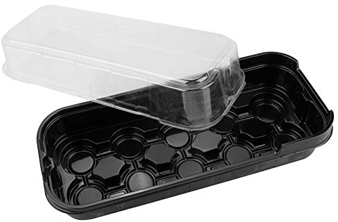 RTWAY 12 PACK Seed Propagator Set, Mini Sturdy Windowsill Trays with Cover Dome, Greenhouse Grow Trays for Seed Starting