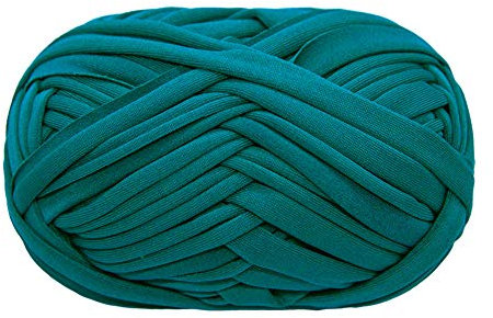 T-Shirt Garn Strickgarn Stoff Häkelstoff für Summer Hand DIY Tasche Decke Kissen Häkelprojekte 100g (# 21 Blau)
