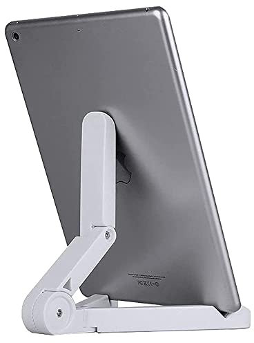 FINDING CASE Universal Adjustable Portable bracket Tablet Holder Stand Desk for iPad Phone iPhone Samsung HUAWEI Tablet (white)