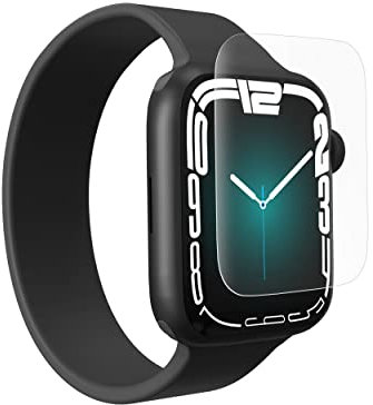 ZAGG InvisibleShield Ultra Clear Apple Watch Series 7 (45 mm) (Display) - Aufprallschutz, berührungsempfindlich, einfache Anwendung, vollständige Abdeckung