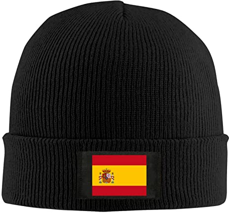 Gorro Unisex con Bandera de España, Gorro de Punto cálido, Gorro de Punto de Lana