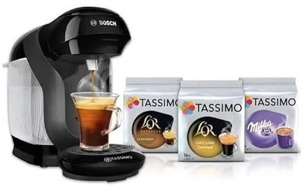 Machine STYLE BOSCH - TAS1102 noir + 3 packs de T- Discs BOSCH - TASSIMO