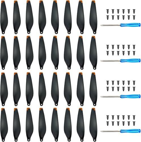 Craznick Propeller für DJI Mini 3 Ersatzpropeller Blätter Geräuscharm Propellerblatt Ersatzteile für DJI Mini 3 Drohnenzubehör Exklusive Schrauben & Schraubendreher 32 Pcs Organe