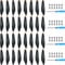 Craznick 32pcs Propellers for DJI Mini 3 Replacement Prop Blades Spare Propeller Blade Low Noise Wings for DJI Mini 3 Drone Accessories Exclusive Screws & Screwdrivers Orange Tips
