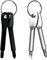 FRUHLING Lot de 4 petits tournevis EDC - Mini tournevis cruciformes - Avec porte-clés - Cadeau pour homme - Noir et argenté