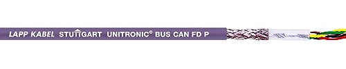 Lapp Unitronic BUS CAN FD P 2170272 - Cavo per bus 1 x 2 x 0,25 mm², schermato, altamente flessibile, resistente all'olio, resistente ai raggi UV, cavo bus per catena da traino