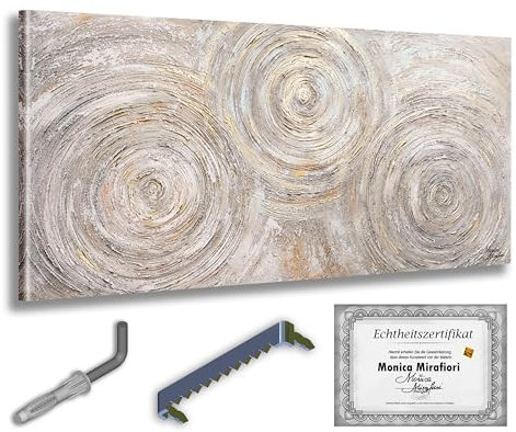 Monica Mirafiori I 100% HANDGEMALT I Gemälde Free Mind I 100x50cm | Gemälde Handgemalt | Acrylgemälde | Sehr Großes Acrylbild I Moderne Kunst I Kunstbilder