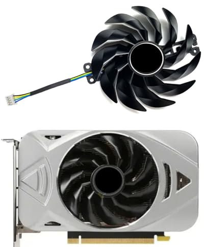 NEU 89MM Grafikkarten KüHler Dotodo TH8015B2H-PCC02 4-poliger Lüfter für Grafikkarte Kühler für GALAX GeForce RTX3060 LHR 12GB METALTOP MINI OC Lüfter Ersetzen Sie Den KüHler