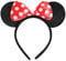 Jeffan 1 Pcs Mouse Ears Headbands for Kids and Adults - Boys & Girls Mouse Themed Birthday Party Supplies (Red, Onesize)