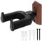 NQEUEPN Gitarren Wandhalterung, Schwarzes Walnussholz Gitarren-Wandhalter Automatische Verriegelung Gitarren Haken Wand für Klassische Akustische E-Gitarren Mandoline Bass Banjo Ukulele