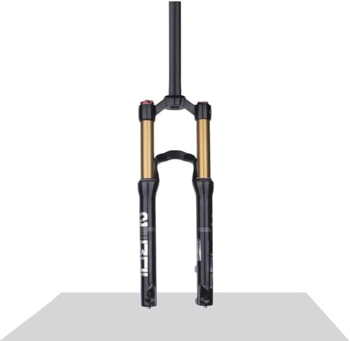 Forcella MTB Forcella sospensione bici, Forcella ammortizzata for mountain bike da 24 pollici, forcella ad aria MTB, forcella anteriore a tubo dritto da 120 mm, blocco remoto, forcella ammortizzata an