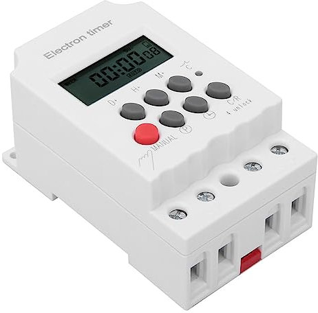 Temporizzatore Elettronico, KG316T, II Switch Microcomputer Intelligente Grande Corrente 220VAC 30A con 20 Set, Materiale ABS, Batteria a Lunga Durata per Ascensori, Industria