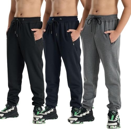 fovdtaa Pantalones para niños, pantalones de jogging, resistentes al viento y al agua, cómodos pantalones casuales, pantalones cálidos de otoño para exteriores para niños