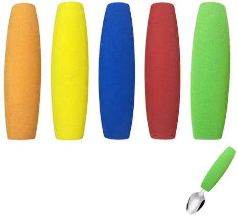 5 Pack Foam Grip Tubing Adaptive Utensils Grip Tubing Arthritic Hands Gadgets Grip for Elderly, Disabled, Arthritis，Parkinson (Color Mixing)