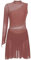 Oyolan Body da donna Danza Contemporanea Strass Una Spalla Leotard Ginnastica Vestito Pattinaggio Artistico, Rosa polverosa., S