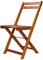 Genérico Wenjingqi Bistrostühle, 2 Stück, massives Akazienholz, Braun 44012