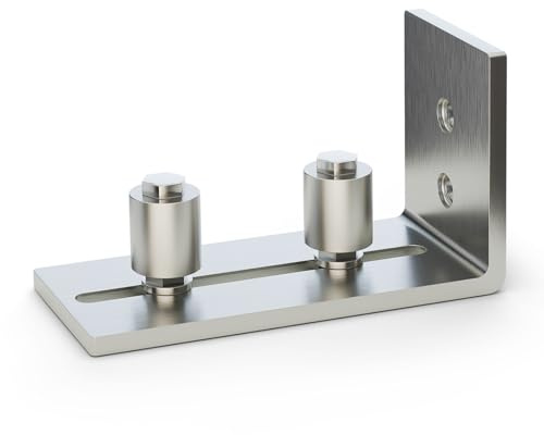 TSMST Adjustable Floor Guide Sliding Barn Door Wall/Door Bottom Guide Stainless Steel Style