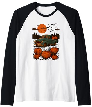 Kürbis-LKW Under Harvest Moon Raglan