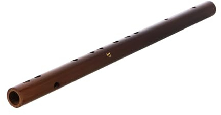 F-tonart Bambusflöte für Erwachsene, Chinesische Flöte, Khaki | 1 Satz, Klangbild und Angenehmer Griff, Robustes Bambusmaterial, für Einsteiger mit F-tasten Vollflöte