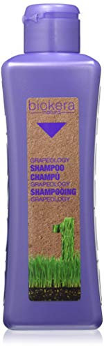 SALERM - Champú Pelo Blanco o Decolorado - Champú Grapeology Biokera Natura - 300 ml - con Aceite de Semilla de Uva - Nutre e Hidrata el Cabello - Limpieza Suave - Previene la Oxidación del Color