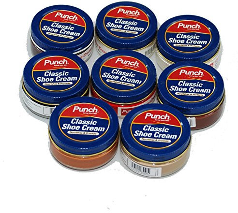 Punch® Classic Shoe Cream Leather Cream and Shoe Polish Cream for Smooth and Grained Quality and Prestige Shoes Treatments & Polishes 50ml (Caring Since 1851) (Neutral)
