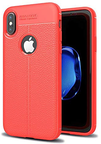 Case für Apple iPhone XS Max Hülle 6.5 Zoll Dünn Cover Schutzhülle Outdoor Handyhülle aus TPU Stoßfest Extra Schutz Robust Rot