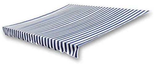 TidyardLona para toldo Lona Azul y Blanca 3 x 2,5 m (sin Marco)