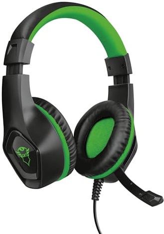 Trust GXT 404G Rana Cuffie Gaming per Xbox One, Potenti Unità Altoparlanti Attive da 40 mm, Verde