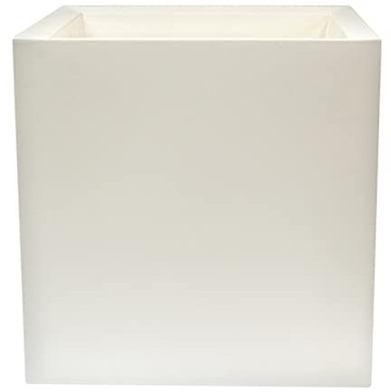 MACETERO DE POLIETILENO BLANCO 50x50 CM