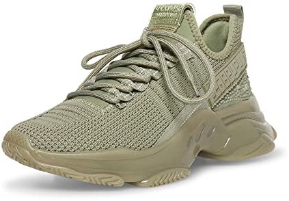 Steve Madden Damen Maxima Sneaker, Grün Multi, 39 EU