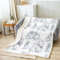 Homemissing Eisbär Wohndecke Kinder Arktis Tier Bär Decke 150x200cm für Jungen Mädchen Jugendliche Zimmer Niedlich Tierwelt Dekor Kuscheldecke Winter Weiß Flanell Fleecedecke