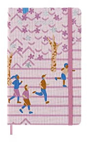 Moleskine 18 Monate Wochenplaner in Limitierte Ausgabe, 18 Monate Sakura Terminplaner, Notizkalender-Layout und Fester Einband im Textildesign, Maße 13 x 21 cm, Dunkelrosa Jogger-Motiv, 240 Seiten