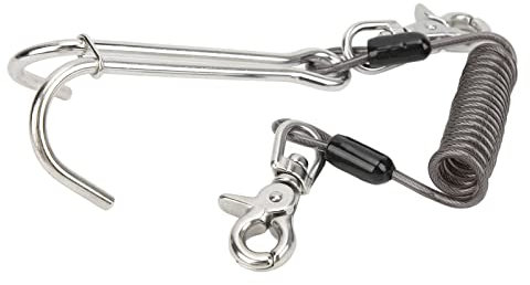 Gancho de Deriva de Arrecife Doble para Buceo, Gancho de Corriente de Buceo Estable Gancho de Arrecife Doble Alta Resistencia Anticorrosión Conveniente Durable Acero Inoxidable 316 para(Negro)