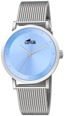 Lotus Damen Uhr Analog aus Edelstahl 316L Silber - Quarzwerk - Mineralglas hochresistent - 5 ATM wasserdicht 18790/4 - Minimalist for Her