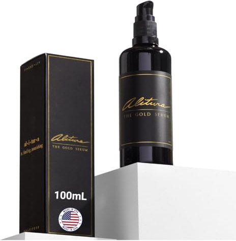 Alitura Gold Facial Serum - Vitamin A & Marine Collagen for Fine Lines and Radiant Skin - 100 ml