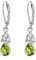 Tropfen Ohrringe 925 Sterling Silber Keltischer Knoten Grün Zirkon Hänge Schmuck Geschenke für Damen Frauen Mädchen Tochter Ehefrau Mutter Mama Freundin