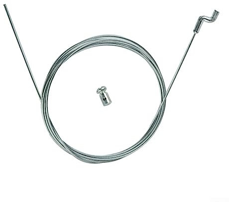 Donkivvy 200 cm Bowdenzug Z/S- Haken Rasenmäher Seilzug für Motorbremse Radantrieb Gaszug Bowdenzug Bremszug S Seil
