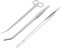 3 Pcs Stainless Steel Aquarium Tank Tweezers Scissors Cleaning Tools Kit for Aquatic Plants Aquascaping Fish Tank Care